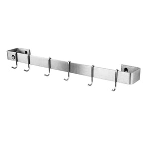 Enclume WR2 SS 30" Classic Wall Rack Utensil Bar w/ 6 Hooks SS