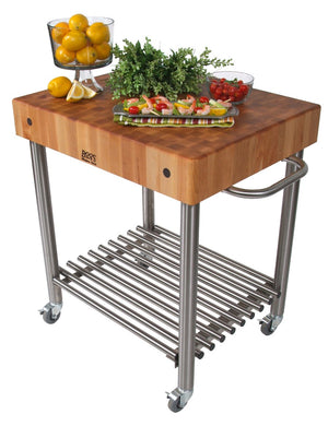 John Boos CUCD15 - 30"" x 24"" Maple Worktable