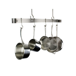 Enclume PR1836 SS 36" Offset Hook Ceiling Bar w/ 6 Hooks SS