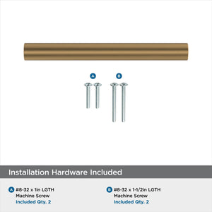 Amerock Cabinet Pull Champagne Bronze 3-3/4 inch (96 mm) Center-to-Center Versa 1 Pack Drawer Pull Cabinet Handle Cabinet Hardware