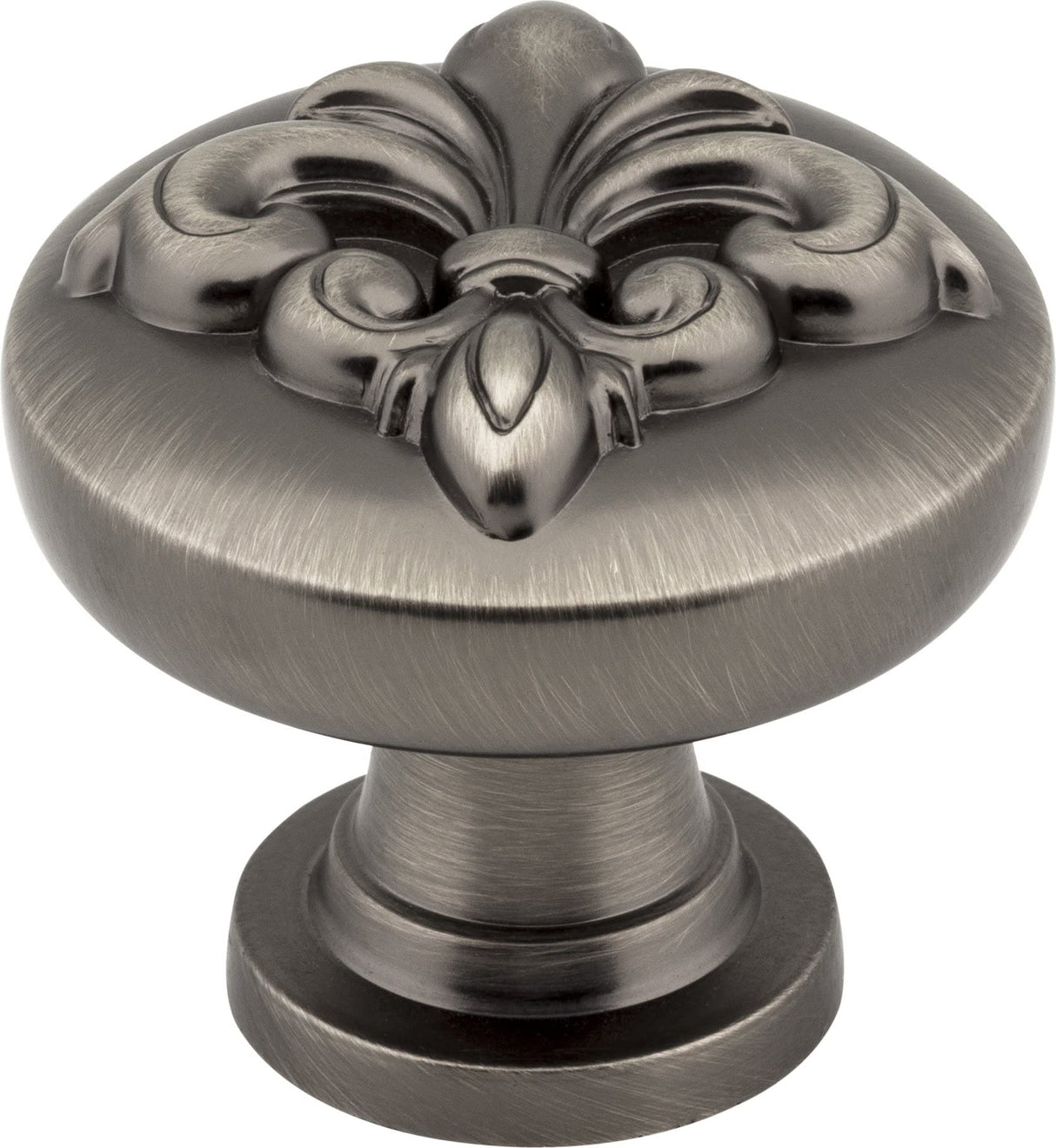 Jeffrey Alexander 218BNBDL 1-3/8" Diameter Brushed Pewter Lafayette Cabinet Knob