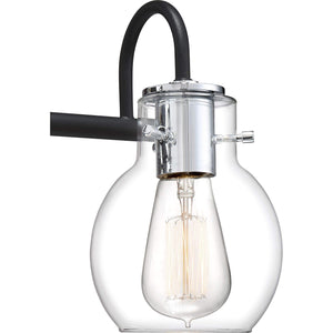 Quoizel ANW83003EK Andrews Vanity Bath Lighting, 3-Light, 300 Watts, Earth Black (9"H x 22"W)
