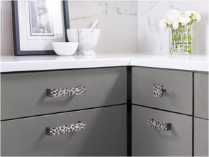 Amerock Cabinet Pull Polished Chrome 1-1/4 inch (32 mm) Center to Center Calathea 1 Pack Drawer Pull Drawer Handle Cabinet Hardware