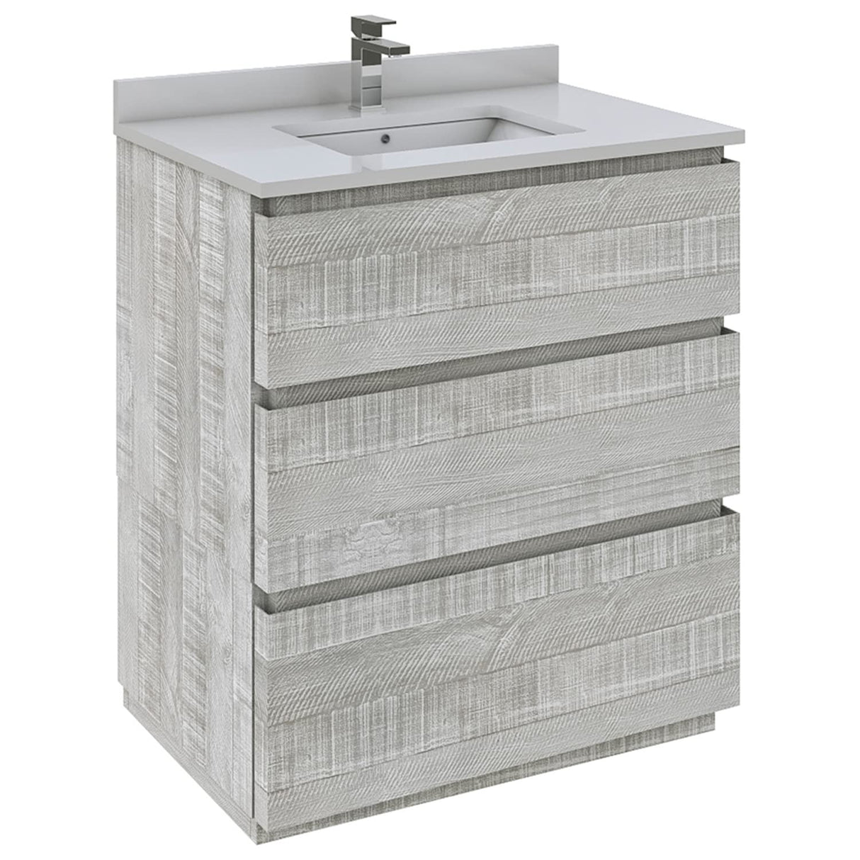 Fresca FCB3130ASH-FC-CWH-U Modern Bathroom Vanity