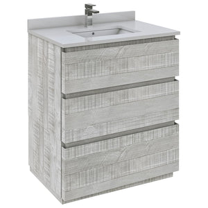 Fresca FCB3130ASH-FC-CWH-U Modern Bathroom Vanity