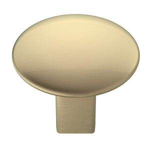 Amerock Cabinet Knob Golden Champagne 1-1/4 inch (32 mm) Diameter Riva 1 Pack Drawer Knob Cabinet Hardware