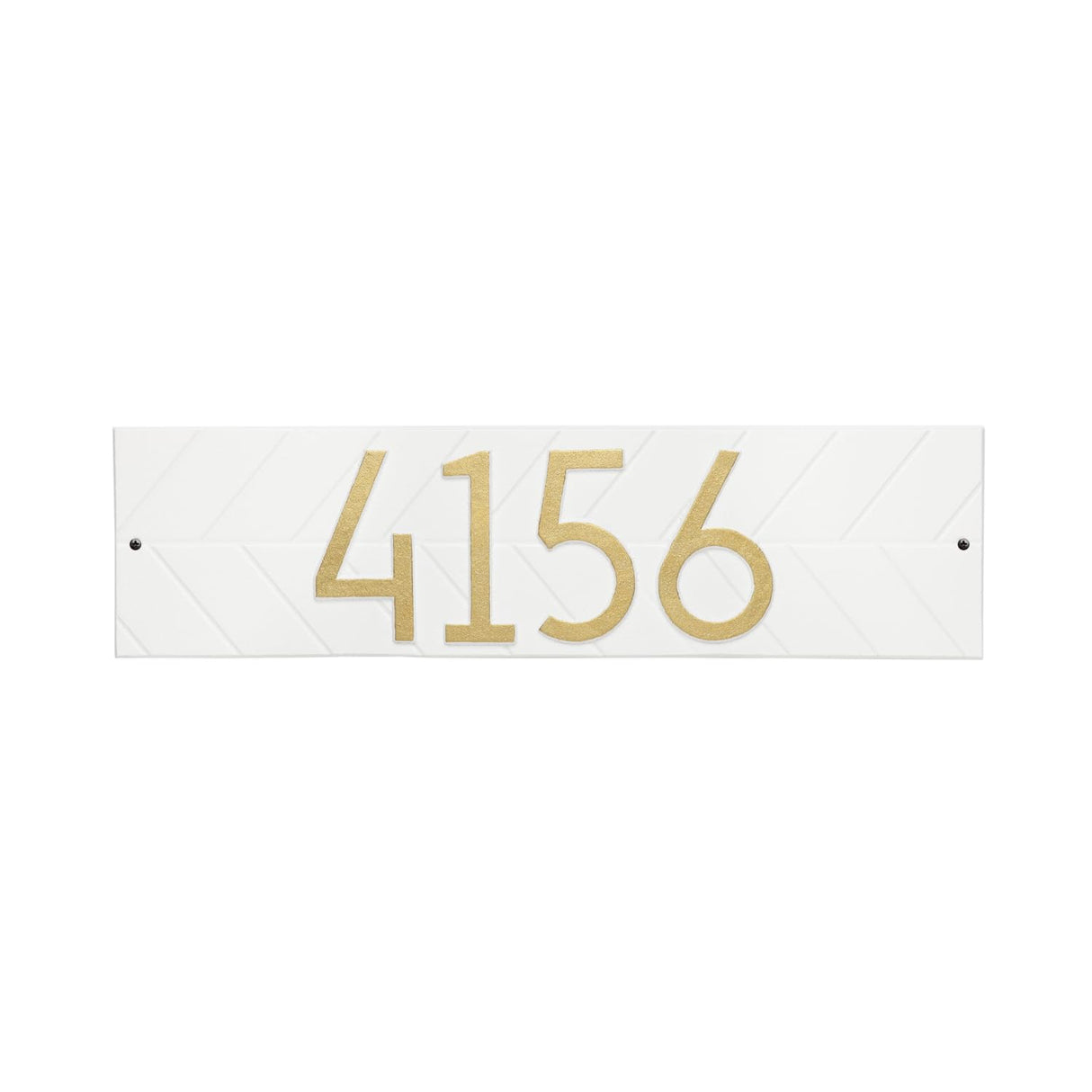 Whitehall 3902WG - Modern Herringbone Horizontal Plaque, Standard Wall 1-line