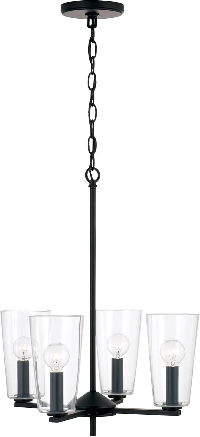 Capital Lighting 348641MB-538 Portman 4 Light Pendant Matte Black