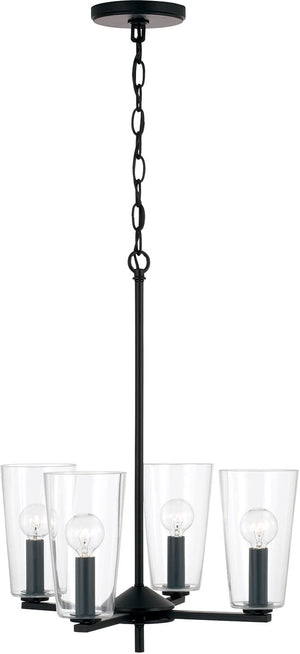 Capital Lighting 348641MB-538 Portman 4 Light Pendant Matte Black