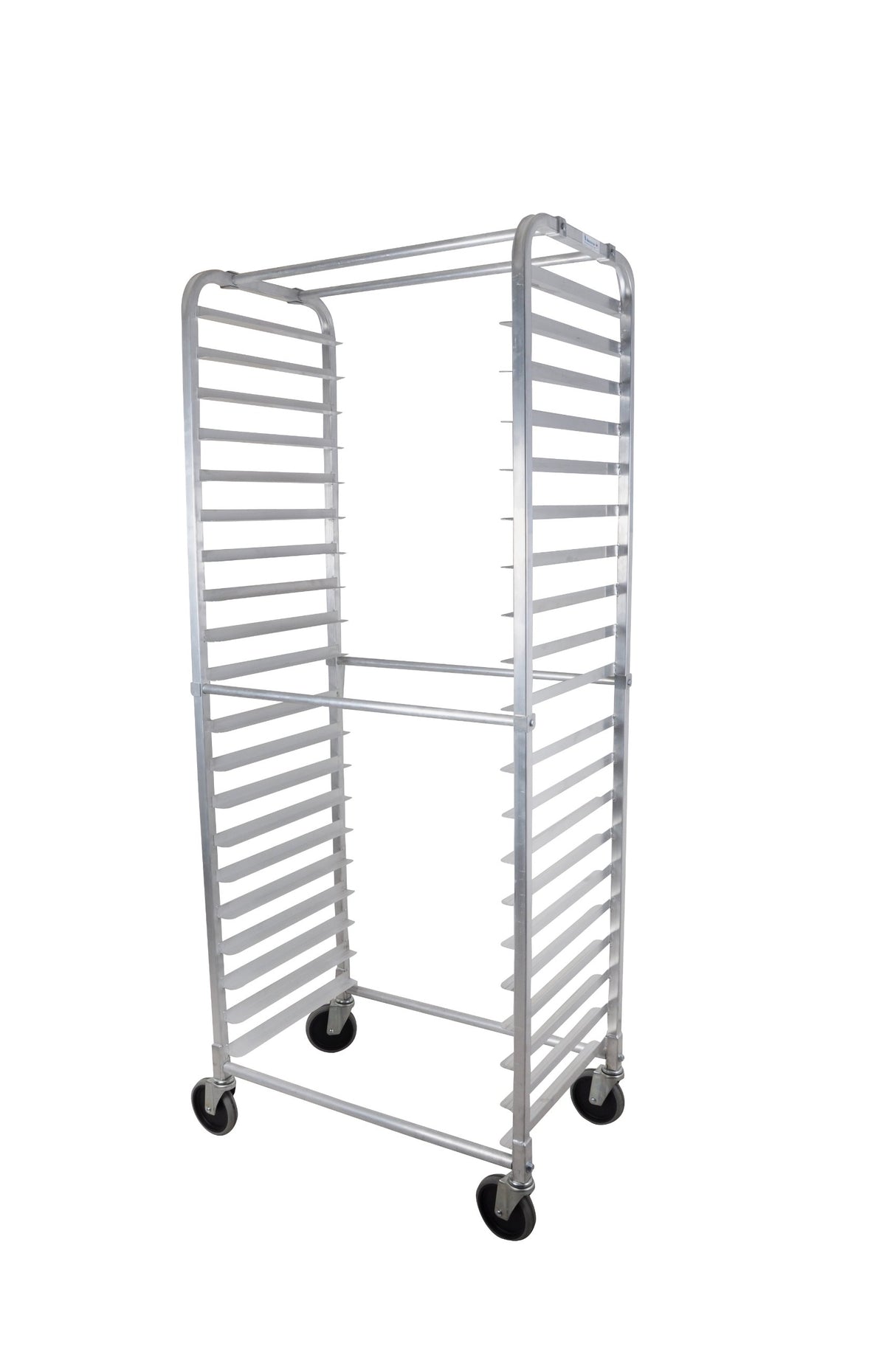 John Boos ABPR-1820-RKD Rounded Top Front Load Mobile Pan Rack with 5" Casters, 20 Capacity, 26" Length x 20-1/2" Width 69" Height