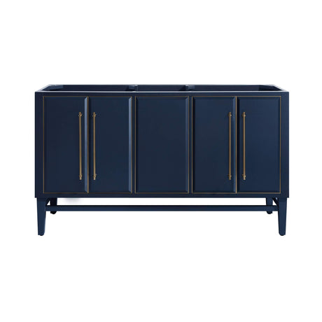 Avanity Mason 60 in. Vanity Only in Navy Blue with Gold Trim