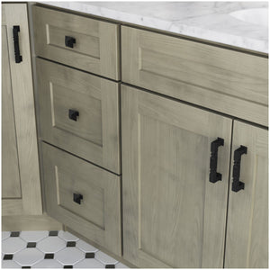Jeffrey Alexander 602S-DMAC 1-1/4" Overall Length Distressed Oil Rubbed Bronze Square Tahoe Cabinet Knob