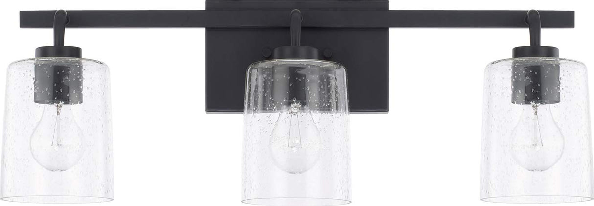 Capital Lighting 128531MB-449 Greyson 3 Light Vanity Matte Black