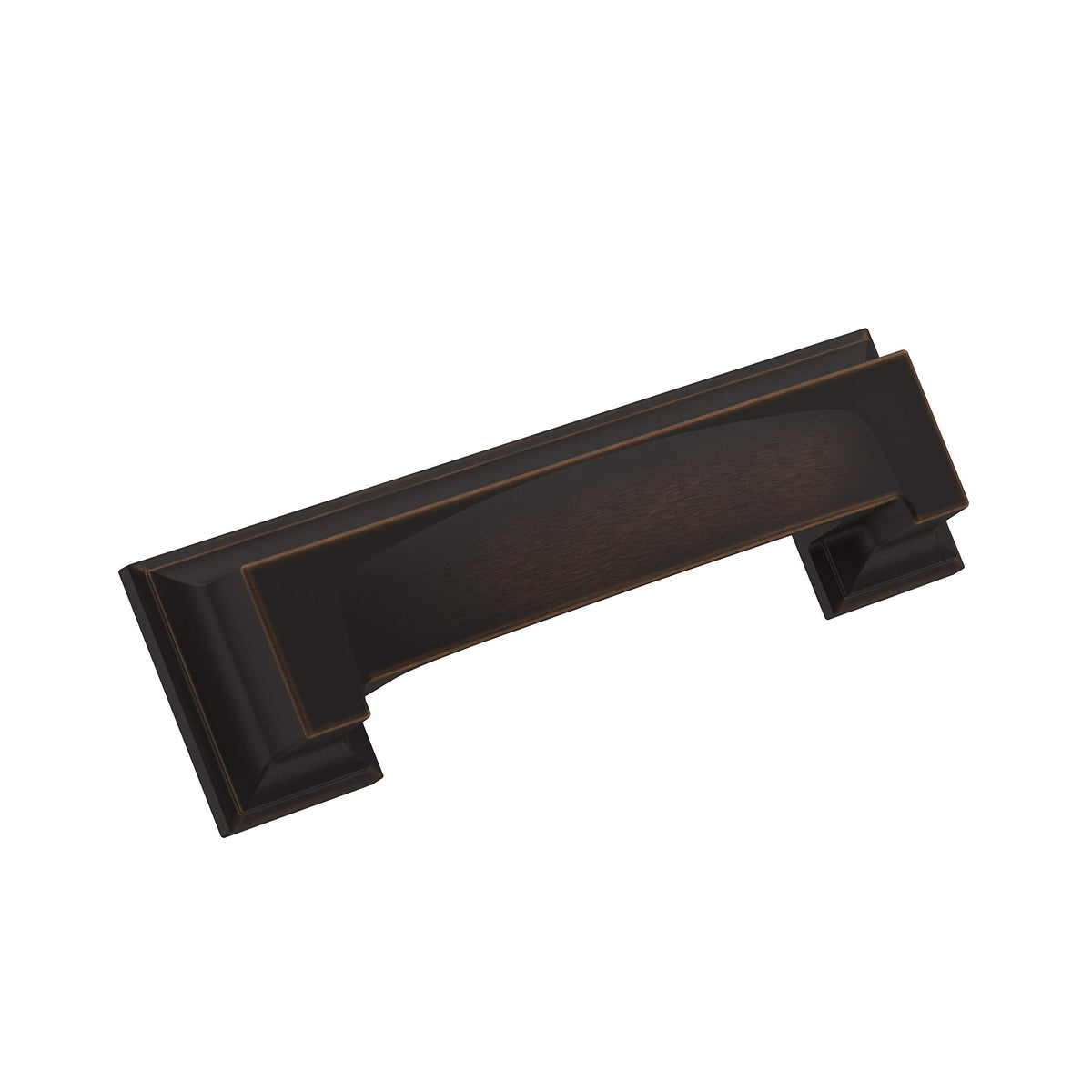 Amerock Cabinet Cup Pull Oil Rubbed Bronze 3 inch & 3-3/4 inch (76mm & 96 mm) Center-to-Center Appoint 1 Pack Drawer Pull Cabinet Handle Cabinet Hardware