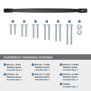 Amerock Appliance Pull Black Bronze 18 inch (457 mm) Center to Center Highland Ridge 1 Pack Drawer Pull Drawer Handle Cabinet Hardware