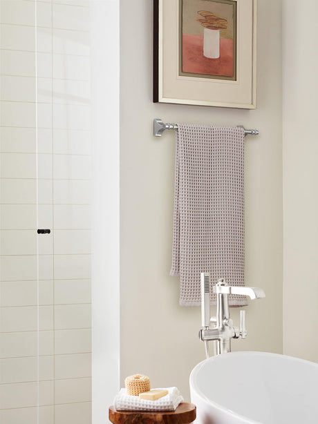 Amerock BH3605326 Chrome Towel Bar 18 in (457 mm) Towel Rack Davenport Bathroom Towel Holder Bathroom Hardware Bath Accessories