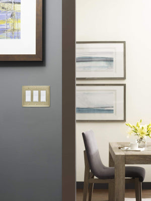 Amerock Wall Plate Black Bronze 3 Rocker Switch Plate Cover Mulholland 1 Pack Decora Wall Plate Light Switch Cover