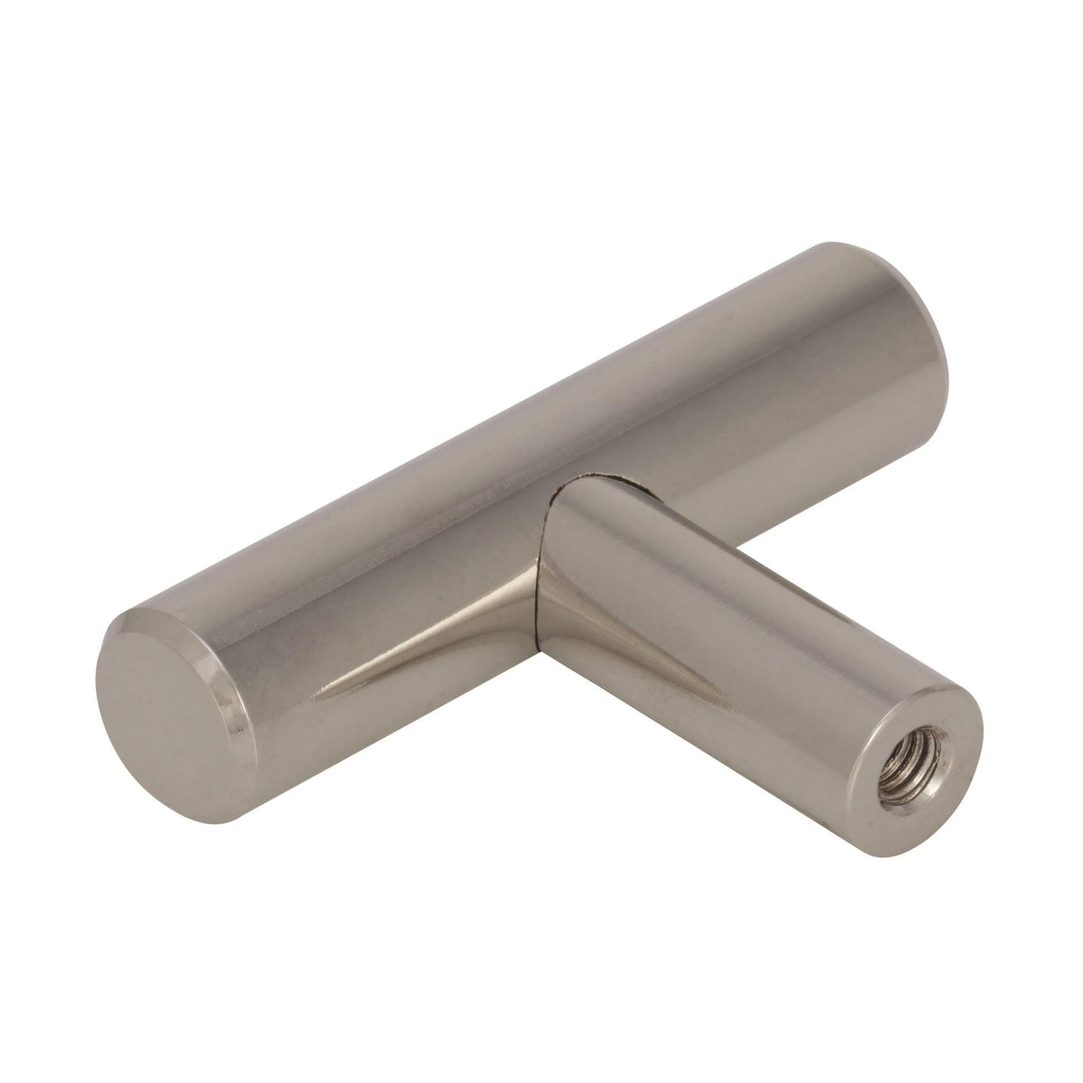 Amerock Cabinet Knob Polished Nickel 1-15/16 inch (49 mm) Length Bar Pulls 1 Pack Drawer Knob Cabinet Hardware