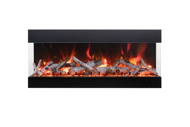 Amantii TRV-45-BESPOKE Tru View Bespoke - 45" Indoor / Outdoor 3 Sided Electric Fireplace Featuring a 20" Height, WiFi Compatibility, Bluetooth Connectivity, Multi Function Remote, and a Selection of Media Options