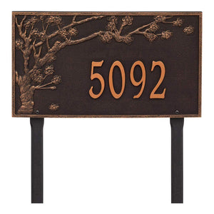 Whitehall 2520OB - Personalized Spring Blossom Plaque - Estate - Lawn - 1 Line