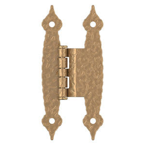 Amerock BPR3406CZ Cabinet Hinge 3/8 in (10 mm) Offset Non-Self Closing Face Mount Champagne Bronze Kitchen Cabinet Door Hinge 1 Pair/2 Pack Functional Hardware