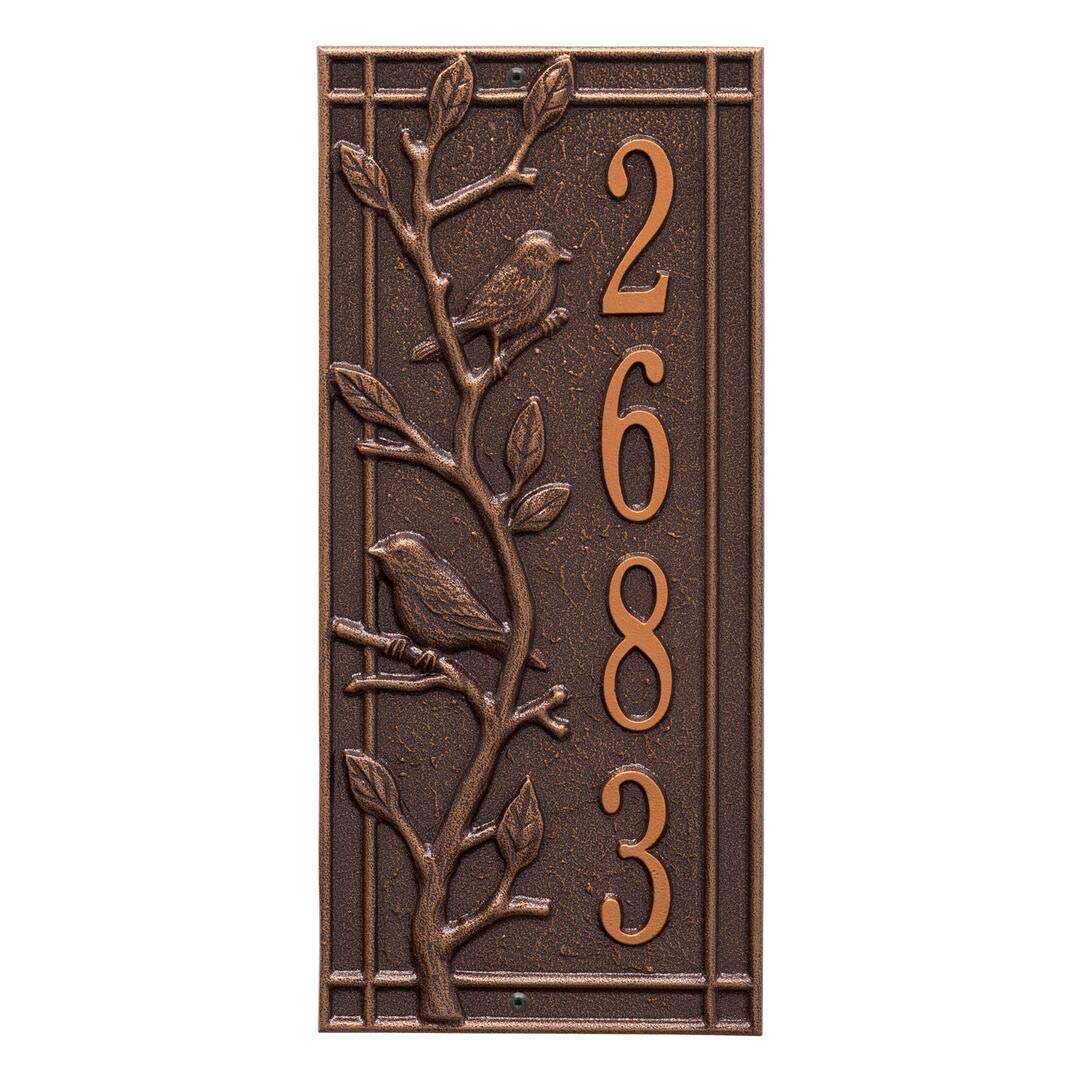 Whitehall 2967AC - Personalized Woodridge Vertical Plaque - Standard - Wall - 1 Line