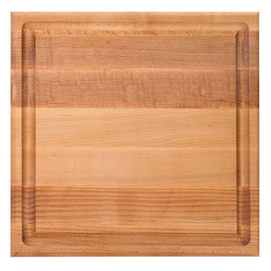 John Boos CB1052-1M1212175 Maple Wood Cutting Board for Kitchen Prep, 12x12 Inch, 1.5 Inch Thick Edge Grain Reversible Square Charcuterie Block with Juice Groove 12X12X1.75 MPL-EDGE GR-REV-