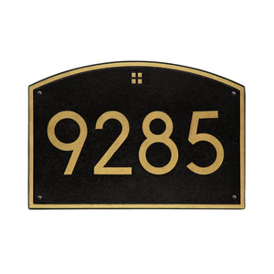 Whitehall 3907BG - Cape Charles Modern Font Plaque, Estate Wall 1-line