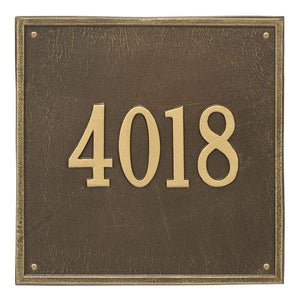 Whitehall 2116AB - Personalized Square Plaque - Estate -Wall - 1 line