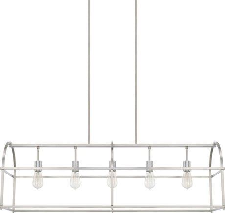 Capital Lighting 825751BN Aubrey 5 Light Island Brushed Nickel