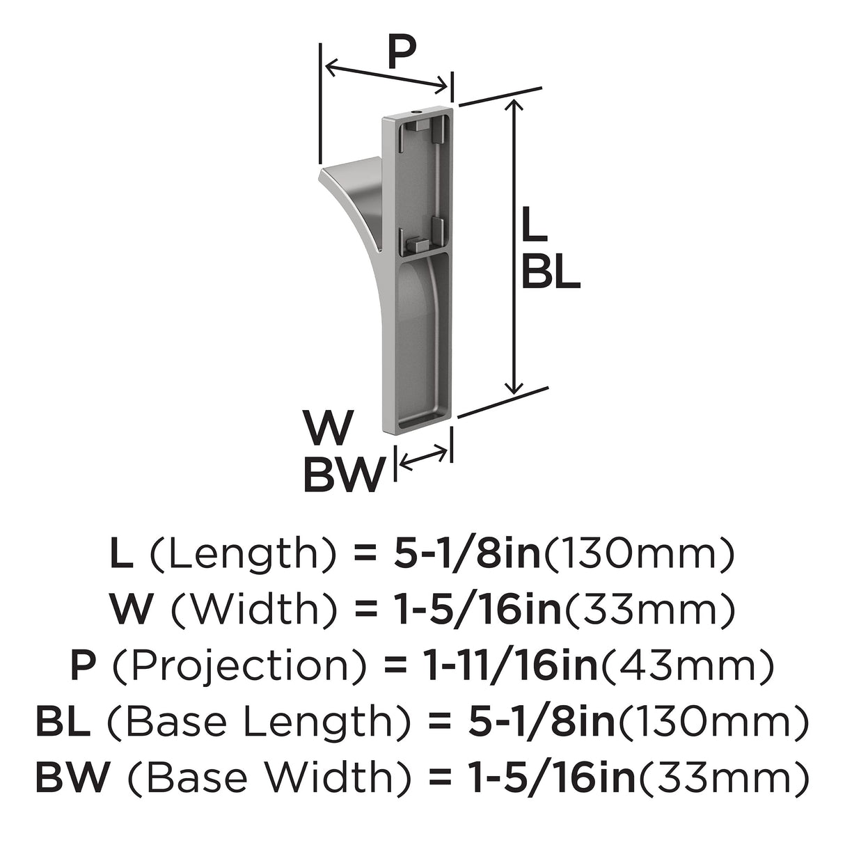 Amerock HBX3701426 Apex Single Prong Decorative Wall Hook Polished Chrome Hook for Coats, Hats, Backpacks, Bags Hooks for Bathroom, Bedroom, Closet, Entryway, Laundry Room, Office
