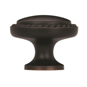 Amerock Cabinet Knob Oil Rubbed Bronze 1-3/16 inch (30 mm) Diameter Everyday Heritage 1 Pack Drawer Knob Cabinet Hardware