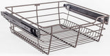 Hardware Resources POB1-14176ORB Dark Bronze Closet Pullout Basket with Slides 14"D x 17"W x 6"H