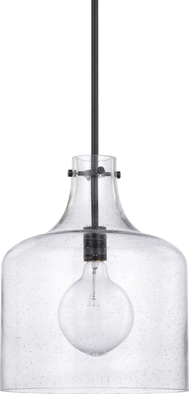 Capital Lighting 325712MB Crawford 1 Light Pendant Matte Black