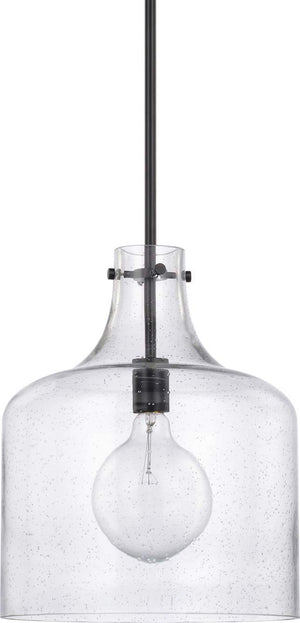 Capital Lighting 325712MB Crawford 1 Light Pendant Matte Black