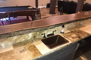 Premier Copper Products BRECDB2 17-Inch Rectangle Copper Bar Sink with 2-Inch Drain Size, Oil Rubbed Bronze