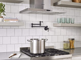 Gerber D205057BS Satin Black Opulence Wall Mount Pot Filler