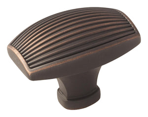 Amerock Cabinet Knob Oil Rubbed Bronze 1-3/4 inch (44 mm) Length Sea Grass 1 Pack Drawer Knob Cabinet Hardware