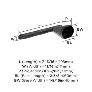 Amerock BH36041MB Matte Black Single Post Toilet Paper Holder 7-13/16 in. (198 mm) Length Toilet Tissue Holder St. Vincent Bath Tissue Holder Bathroom Hardware Bath Accessories