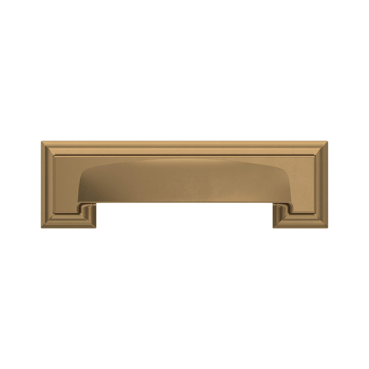 Amerock Cabinet Cup Pull Champagne Bronze 3 inch & 3-3/4 inch (76mm & 96 mm) Center-to-Center Appoint 1 Pack Drawer Pull Cabinet Handle Cabinet Hardware