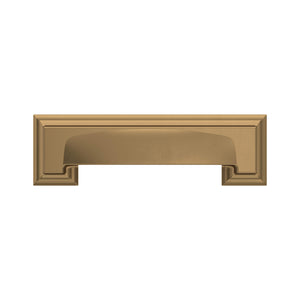 Amerock Cabinet Cup Pull Champagne Bronze 3 inch & 3-3/4 inch (76mm & 96 mm) Center-to-Center Appoint 1 Pack Drawer Pull Cabinet Handle Cabinet Hardware