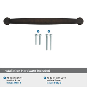 Amerock Cabinet Pull Oil Rubbed Bronze 6-5/16 inch (160 mm) Center-to-Center Renown 1 Pack Drawer Pull Cabinet Handle Cabinet Hardware
