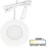 Task Lighting L-PS-FR-3WT-50 180 Lumen Pearl Series Puck Light, White 5000K Daylight White