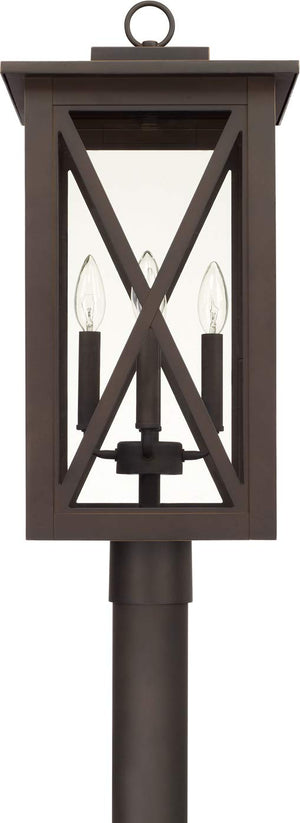 Capital Lighting 926643OZ Avondale 4 Light Outdoor Post Lantern Oiled Bronze