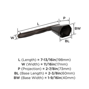 Amerock BH36041ORB Oil Rubbed Bronze Single Post Toilet Paper Holder 7-13/16 in. (198 mm) Toilet Tissue Holder St. Vincent Bath Tissue Holder Bathroom Hardware Bath Accessories
