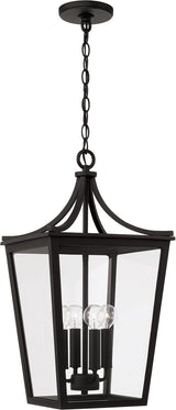 Capital Lighting 947942BK Adair 4 Light Outdoor Hanging Lantern Black