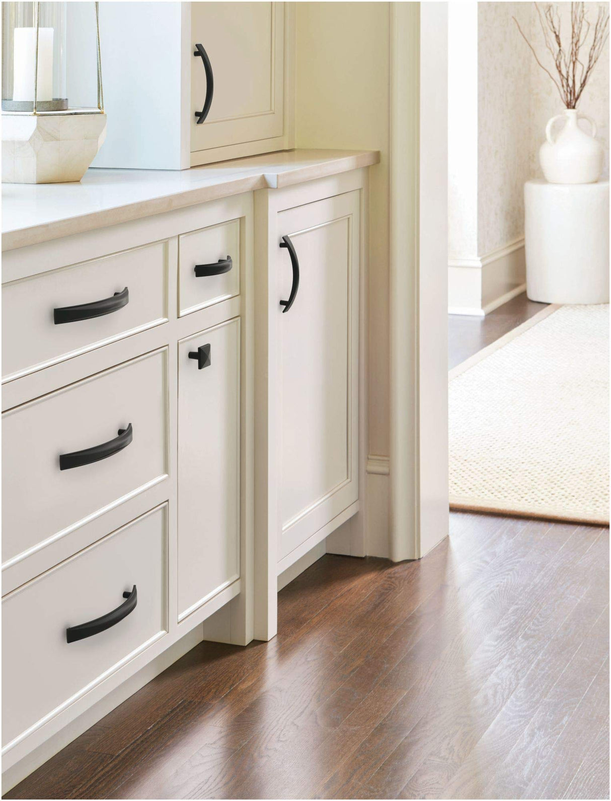 Amerock Cabinet Pull Polished Chrome 5-1/16 inch (128 mm) Center-to-Center Extensity 1 Pack Drawer Pull Drawer Handle Cabinet Hardware