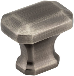 Jeffrey Alexander 165BNBDL 1-1/4" Overall Length Brushed Pewter Emerald Ella Cabinet Knob
