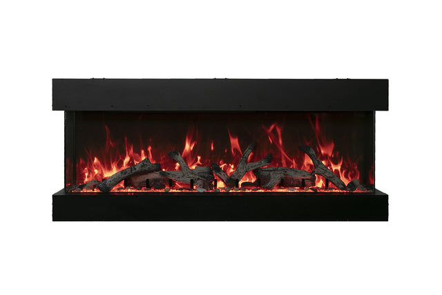 Amantii 60-TRV-XT-XL Trv View Extra Tall Smart Electric - 60" Indoor / Outdoor WiFi Enabled  3 Sided Electric Fireplace Featuring a 22" Height, MultiFunction Remote, Multi Speed Flame Motor, and a Selection of Media Options