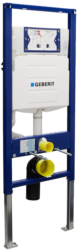 Geberit 111.335.00.5 DuoFix In-Wall System with Sigma Concealed Tank for 2x6 Wall Construction, Plastic, White